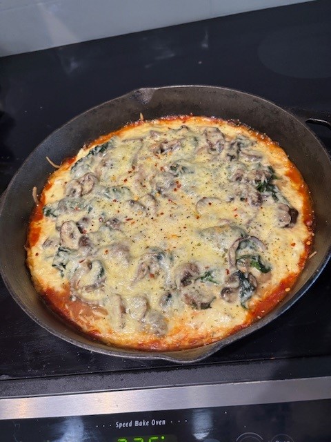 Hot out of the oven - ready for plating