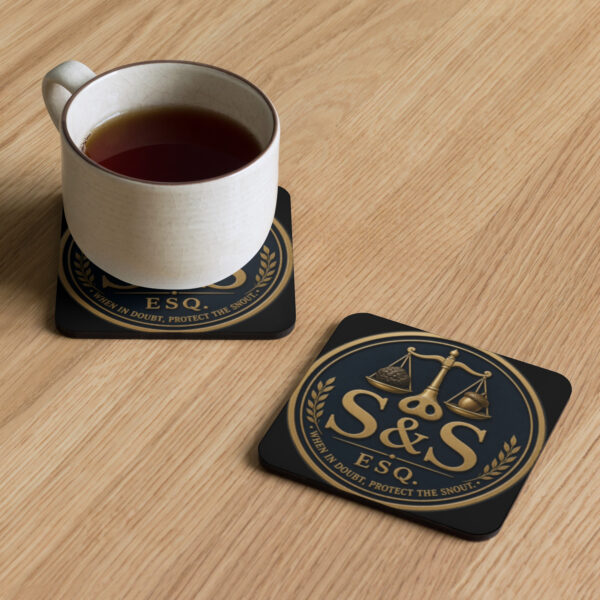 Suspicious & Suspicious Cork-Back Coaster