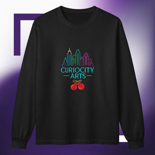CurioCity Arts Unisex Garment Dye Heavyweight Long Sleeve Tee